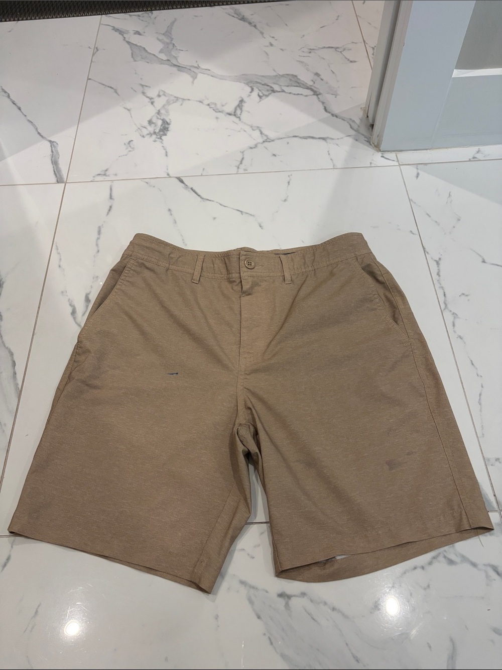 Dockers Khaki Flat-Front Casual Men's Shorts